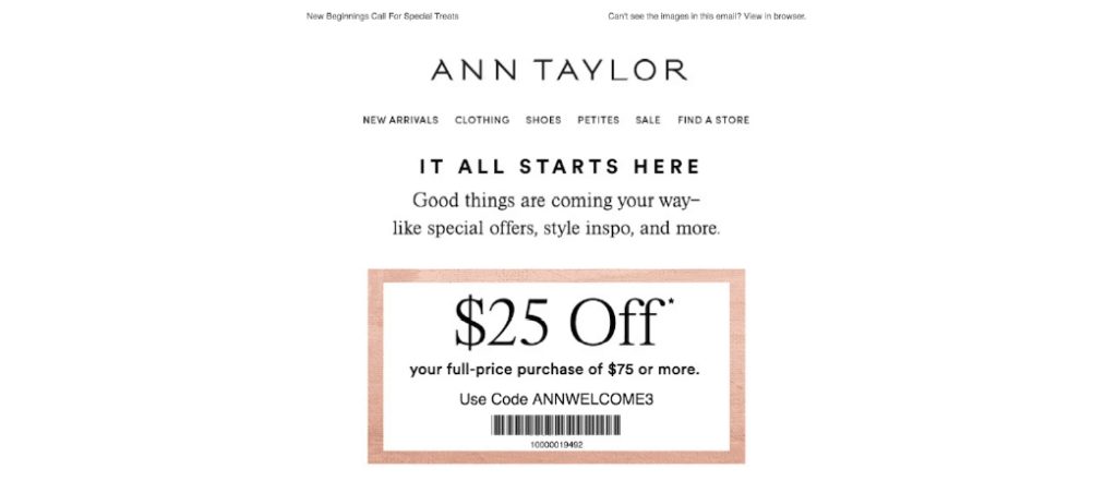 Welcome emails