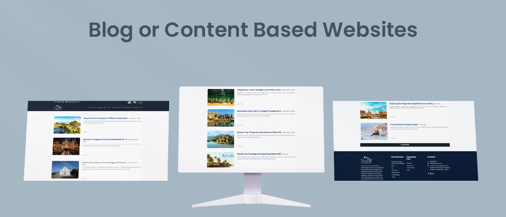 Blog or Content-Based Websites