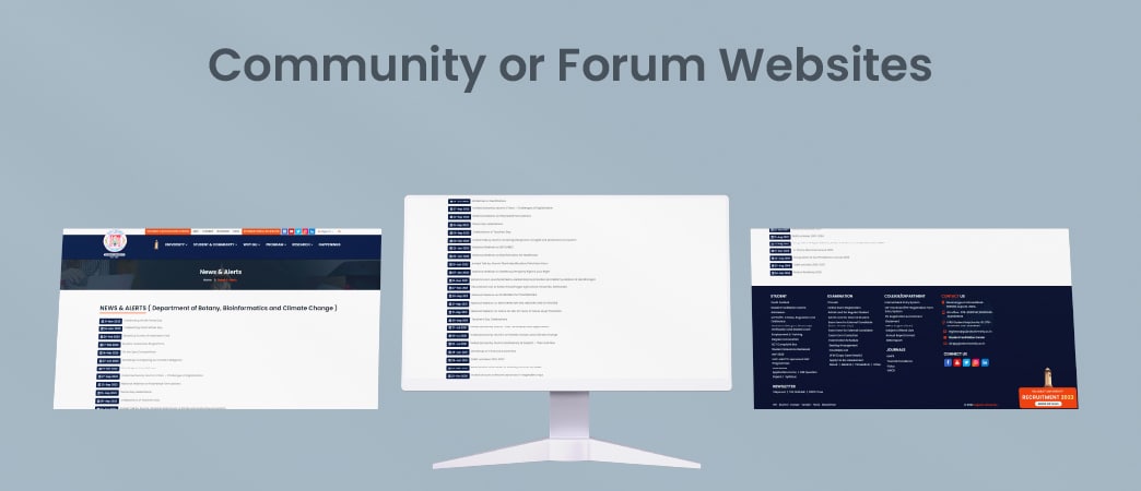 Community or Forum Websites
