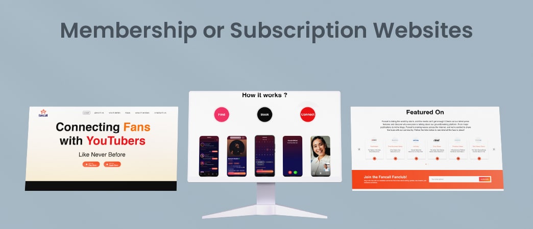 Membership or Subscription Websites